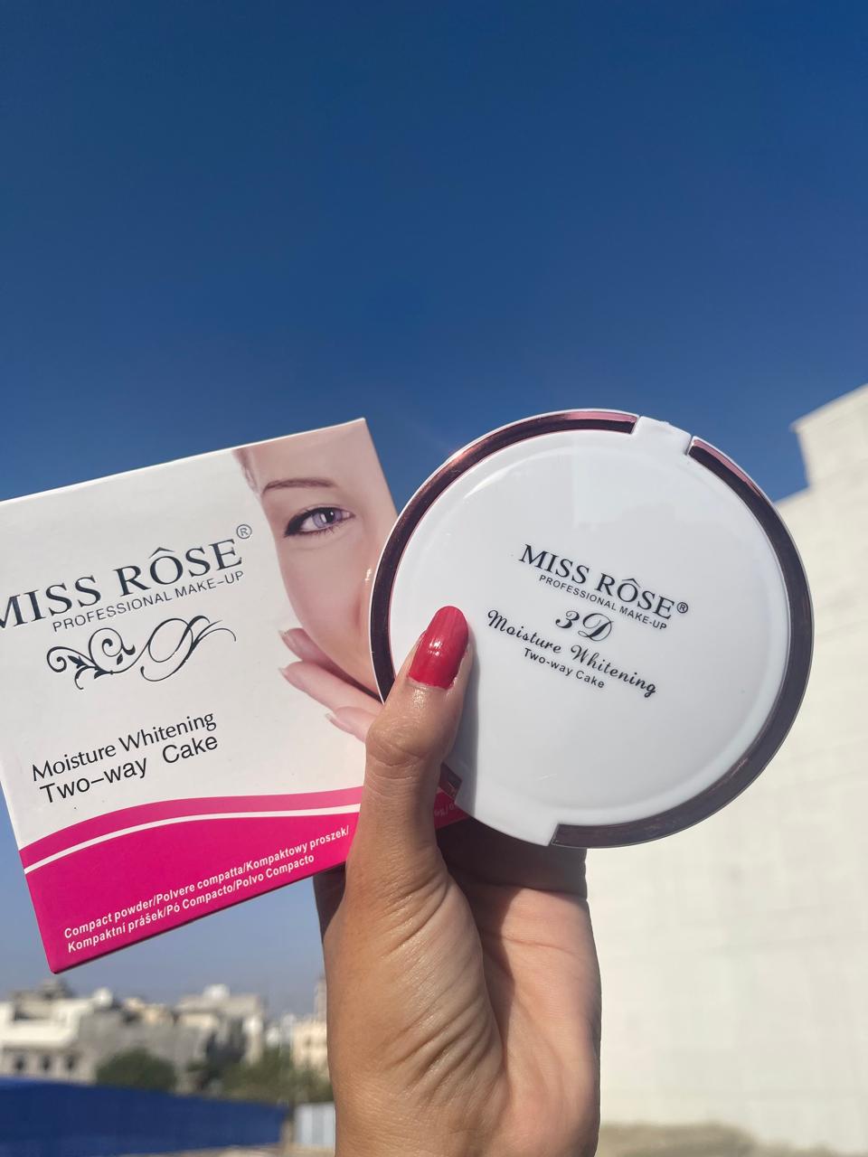 Miss Rose 3D Moisture Whitening compact powder Flawless skin, one swipe away! 💫